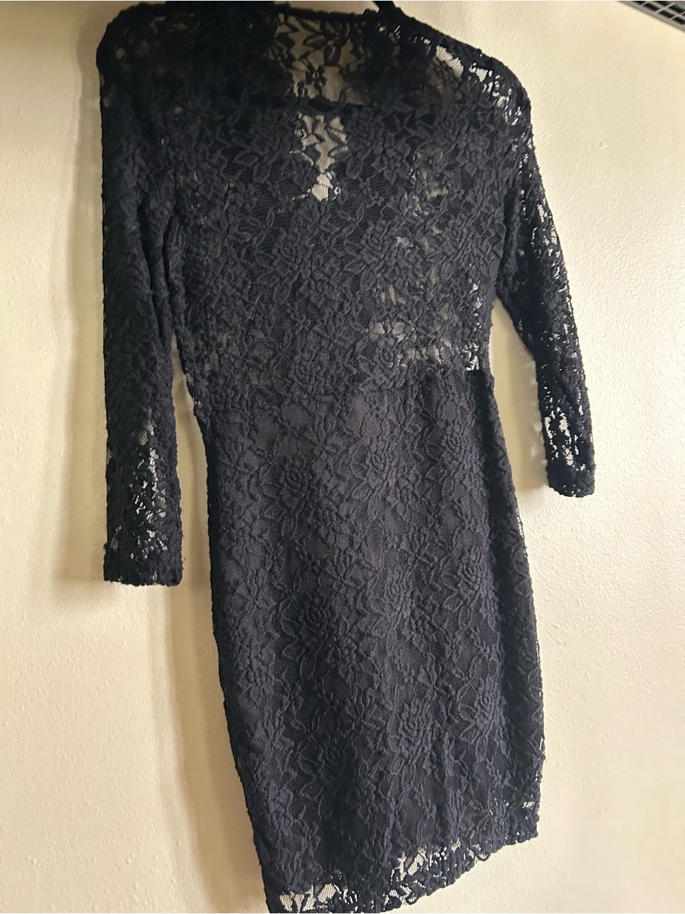 Black Lace Sheath Dress - Elegant Women's Cocktail Dress
